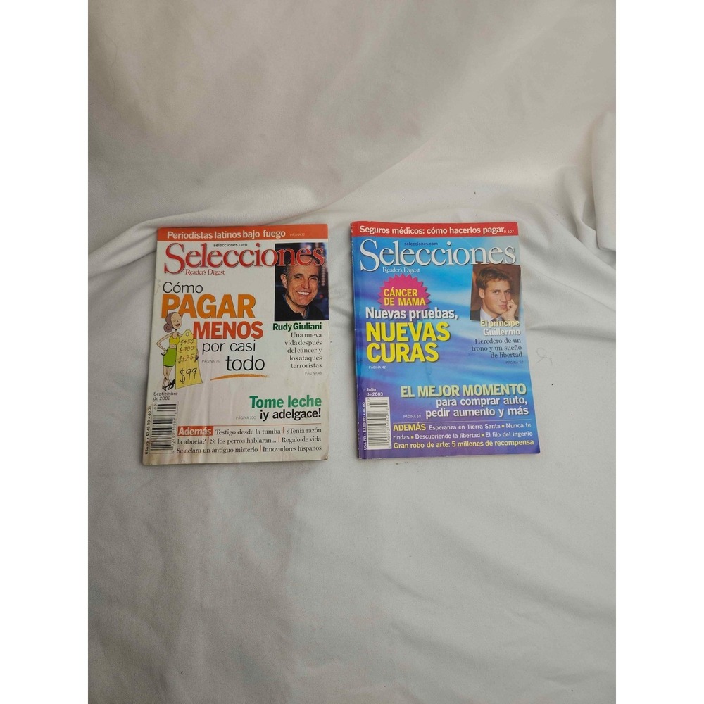 Selecciones Reader's Digest Spanish Magazine Lot Sept 2002 July 2003 Vintage